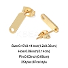 16Pcs 2 Colors 201 Stainless Steel Stud Earring Findings with Hole EJEW-FS0001-18-4