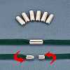 Brass Capsule Lace Lock Buckles KK-PH0001-29P-WH-5