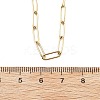 3.5MM 304 Stainless Steel Paperclip Chain Necklaces NJEW-T016-07G-5