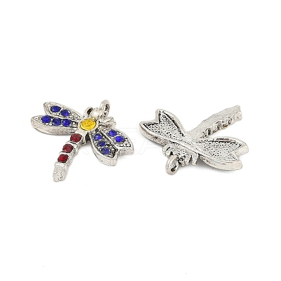 Alloy Rhinestone Pendants FIND-A049-06AS-1