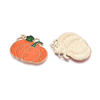 Thanksgiving Day Theme Alloy Enamel Pendants ENAM-T020-52G-01-1