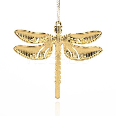 Golden Tone Alloy Enamel Insect Big Pendants ENAM-J033-06G-1