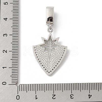 Brass Micro Pave Cubic Zirconia Pendants KK-U047-06P-1
