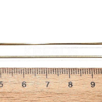 Ion Plating(IP) 304 Stainless Steel Snake Chain Necklaces NJEW-F112-31-1