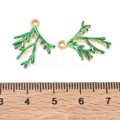 304 Stainless Steel Enamel Pendants STAS-Q119-12G-03-1