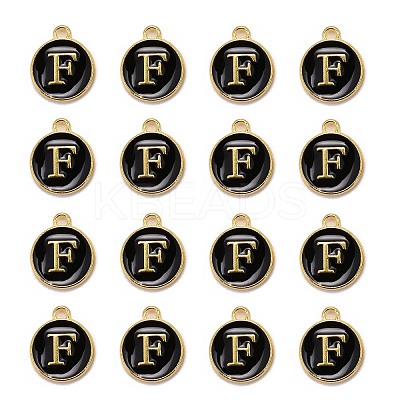 Golden Plated Alloy Charms X-ENAM-S118-02F-1