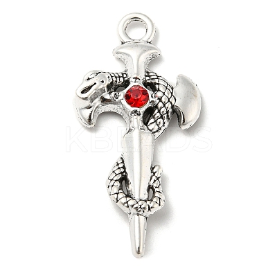 Alloy with Rhinestone Big Pendant FIND-Z015-01AS-1