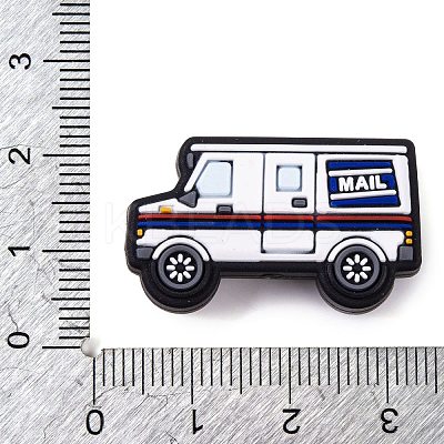 Food Grade Eco-Friendly Cartoon Vehicle Silicone Focal Beads SIL-K005-05A-1