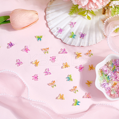 100Pcs Luminous Resin Decoden Cabochons MRMJ-SP0001-30-1