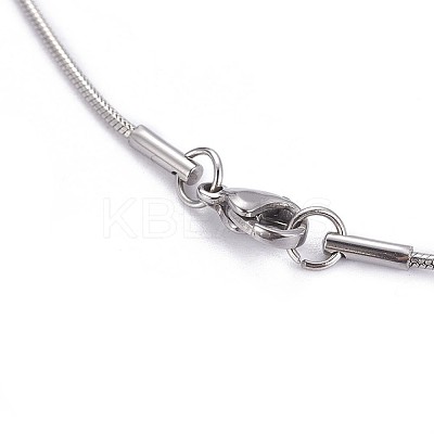 Non-Tarnish 304 Stainless Steel Herringbone Chain Necklaces LS-NJEW-F261-19P-1