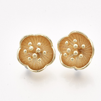 Brass Stud Earring Findings KK-T038-587G-NF-1