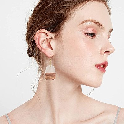 DIY Wooden Dangle Earring Making Kits DIY-OC0007-03-1