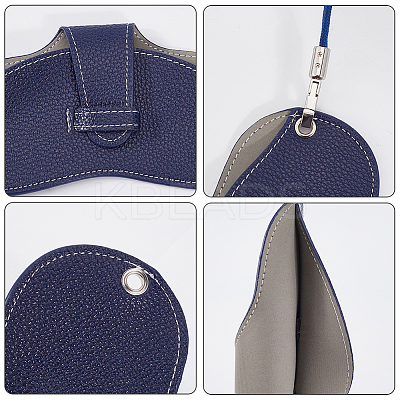 1Pc PU Leather Eyeglasses Strap with Bag AJEW-CN0002-62F-1