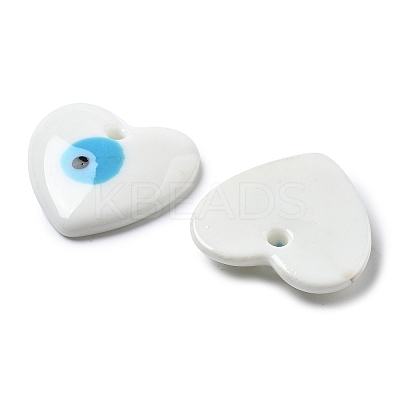 Handmade Evil Eye Lampwork Pendants LAMP-F035-11F-1