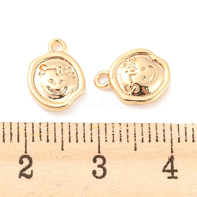 Rack Plating Brass Charms KK-M261-26G-1
