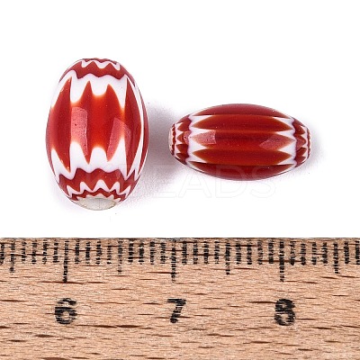 Handmade Millefiori Glass Barrel Beads LS-LA-N002-04A-1
