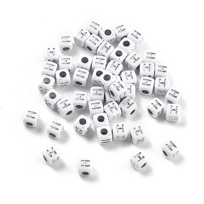 Opaque Acrylic Beads OACR-D282-06H-1
