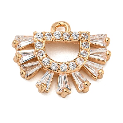 Brass Micro Pave Clear Cubic Zirconia Pendants LS-ZIRC-U003-01G-07-1