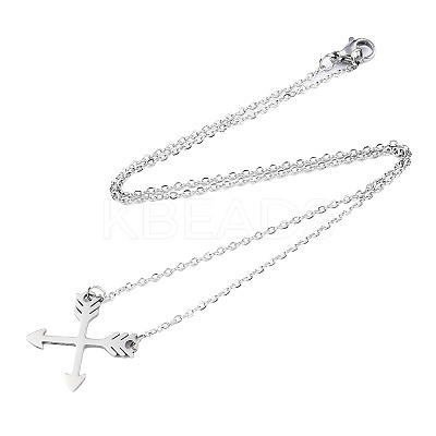 Non-Tarnish 201 Stainless Steel Pendant Necklaces LS-NJEW-S105-JN529-1-1