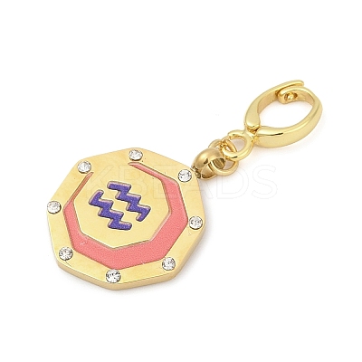 304 Stainless Steel Enamel Pendant Decoration STAS-S168-01G-11-1