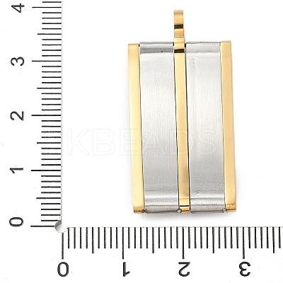 304 Stainless Steel Pendants STAS-G346-28GP-1