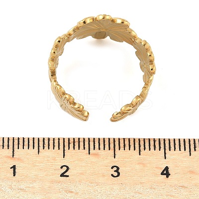 304 Stainless Steel Open Cuff Rings for Women LS-RJEW-U060-01B-G-1