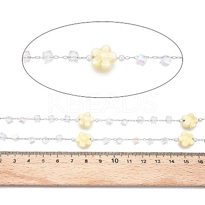 Handmade Porcelain Bead Flower Chains CHS-T006-26-1