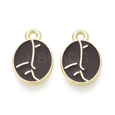 Alloy and Enamel Pendants PALLOY-T093-11A-G-1