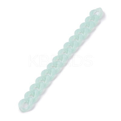 Handmade Acrylic Curb Chains AJEW-JB00856-1