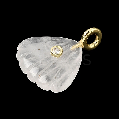 Natural Quartz Crystal Carved Pendants G-C282-05E-1