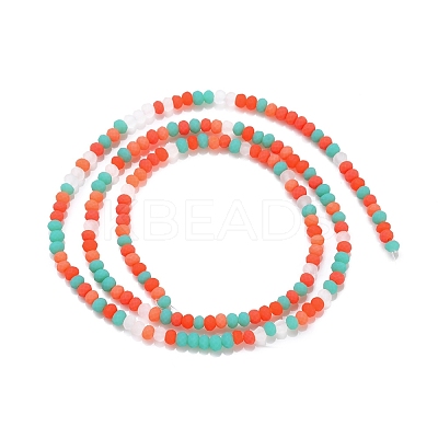 Faceted Glass Beads Strands GLAA-F106-B-F04-1