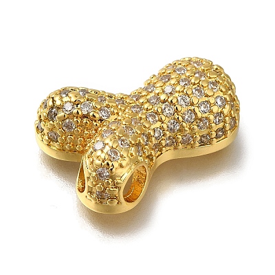 Brass with Cubic Zirconia Pendants KK-Q818-02Y-G-1