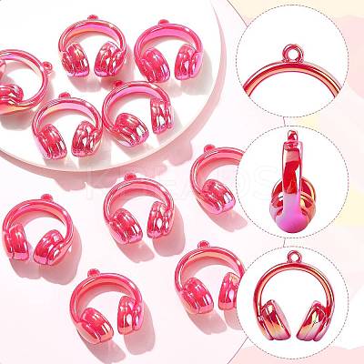UV Plating Opaque Acrylic Pendants SACR-FZC0001-001E-1