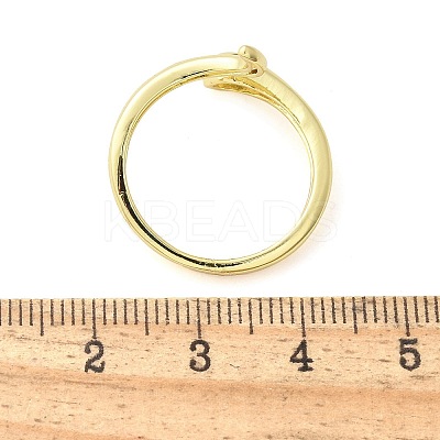 Brass Micro Pave Cubic Zirconia Cuff Rings for Women RJEW-Z084-01G-04-1