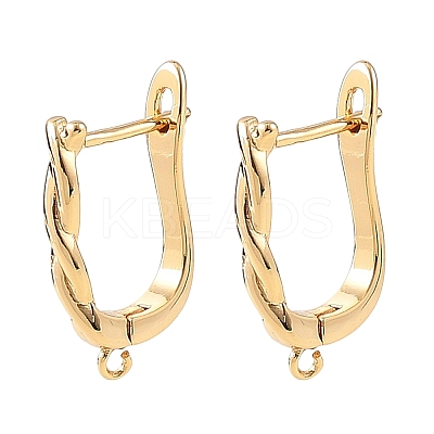 SHEGRACE Brass Hoop Earring Findings XGRQ79069-949G-1