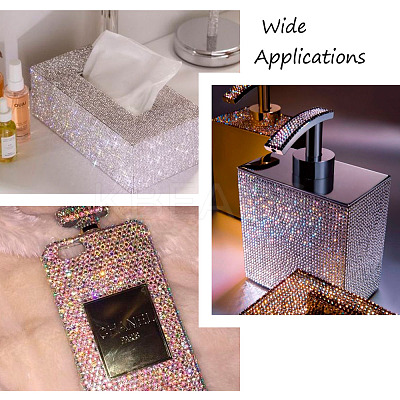 Hot Melting Glass Rhinestone Glue Sheets X-DIY-TAC0184-40E-1