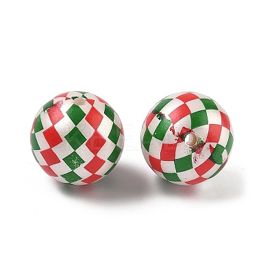 Printing Opaque Acrylic Beads OACR-Z035-08-1