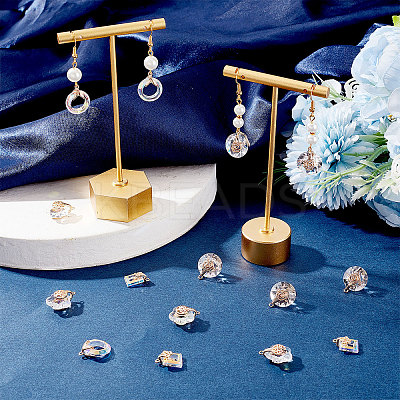 24Pcs 4 Style Electroplate Glass Pendants EGLA-SC0001-12-1