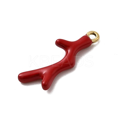 304 Stainless Steel Enamel Pendants STAS-I355-11G-05-1