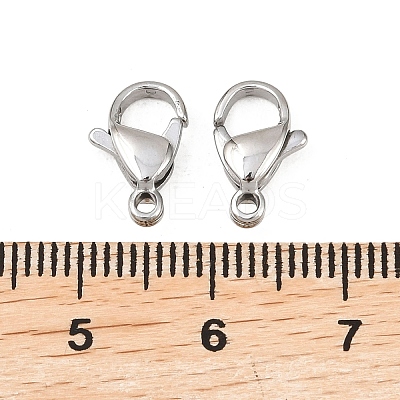 Tarnish Resistant 316 Stainless Steel Lobster Claw Clasps X-316-FL12A-1