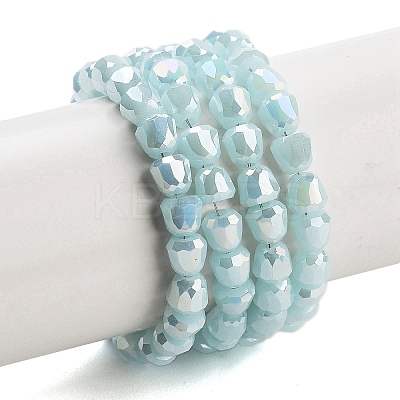 Electroplate Glass Beads Strands EGLA-D030-P4mm-B07-1