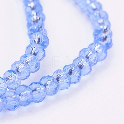 Transparent Glass Beads Strands GLAA-R135-2mm-07-1