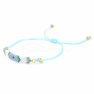 Glass Seed Braided Bead Bracelet BJEW-A121-52-1