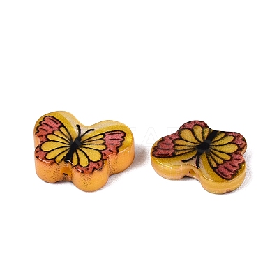 Printed Natural Freshwater Shell Beads SHEL-Q029-11A-1