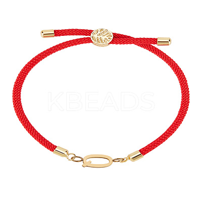1Pc Adjustable Nylon Cord Slider Bracelets for Women BJEW-LP0001-32Q-02-1