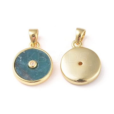 Natural Apatite Charms KK-L192-B01-1