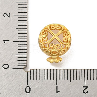 Rack Plating Brass Pave Clear Cubic Zirconia Half Round Multi-Strand Links KK-P277-32G-1