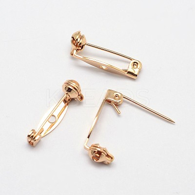 Grade AAA Brass Brooch Findings KK-O093-25-NR-1