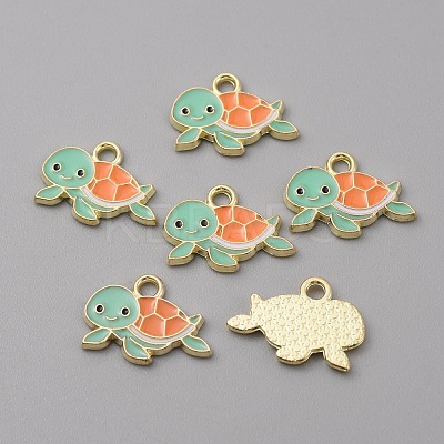 Alloy Enamel Pendants X-FIND-CJC0010-30LG-01-1
