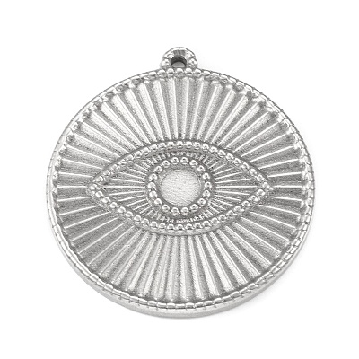 Tarnish Resistant 304 Stainless Steel Pendant Cabochon Settings STAS-F287-44P-1